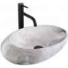| REA-U6651 - Umývadlo na dosku ROXY 31x49 cm keramika/šedá/imitácia kameňa | REA-U6651