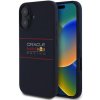 Red Bull Silicone Horizontal Logo MagSafe Zadní Kryt pro iPhone 16 Navy RBHMP16S24SIHSRV