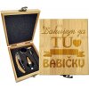 Sablio Darčeková sada na víno Ďakujem za tú najlepšiu babičku: 147×168×49 mm