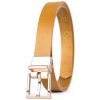 Kožený dámsky opasok LUXURY ROSE, šírka 2.5cm - Koňaková (VLUXURY-ROSE-KO)