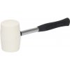 Kladivo gumené 65 mm, biela pryž, kovová rukoväť, XL-TOOLS