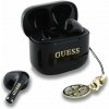Guess Classic Logo Charm TWS Bezdrôtové Slúchadlá Čierne