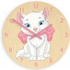 ModernClock Detské nástenné hodiny Ami Mačka 30 cm viacfarebné