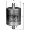 Palivový filter MAHLE ORIGINAL KL 145 (KL145)