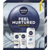 Nivea Men sensitive sprchový gél pre mužov 250 ml + sensitive hydratačný denný krém sPF 30 50 ml + sensitive čistiaci gél pre mužov 100 ml kozmetická sada