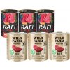 DOLINA NOTECI Rafi s hovězím masem 3x400g & WILD FARM Hovädzia paštéta 3x800g bezlepkové krmivo pre psov