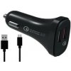 Adaptér do auta WG 2xUSB QC 3.0, 5,4A, 18W + Micro USB kabel (4310) čierny