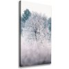 Vertikálny foto obraz na plátne do obývačky Les zima 50x100 cm