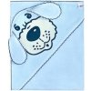 NEW BABY Detská froté osuška 80x80 psík modrá