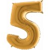 BP Balón číslo 5 malé zlaté 35 cm