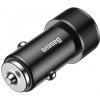 Nabíjačka BASEUS SMALL SCREW do auta 2x USB 3,4A s lightning káblom - čierna