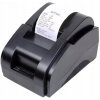 Termálna tlačiareň etikiet, pokladničných dokladov a nálepiek, USB, čierna