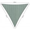 Shadow Comfort Slnečný Trojuholník shadow 3,0 x 3,0 x 3,0 m Farba: Country modrá