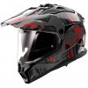 LS2 MX702 PIONEER II CRAZY Matte BLACK RED-06 XL