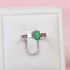 Prsteň Smaragd vsadený