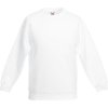 Fruit of the Loom Mikina Classic Kids Set-In Sweat, dětská COT162041001a5-white Bílá 128