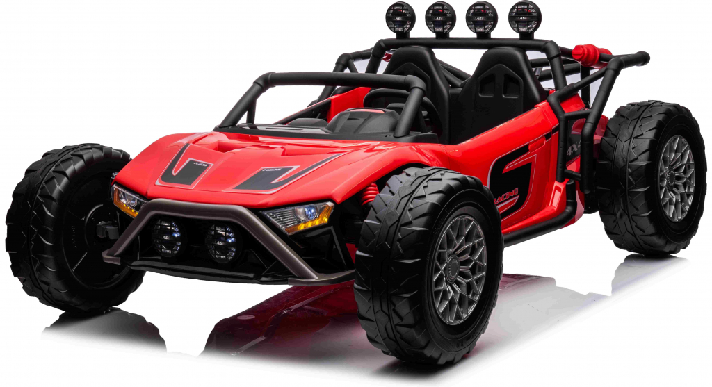 LEAN CARS Elektrické autíčko Buggy Racing 5 červené 2X200W 24V/7Ah 2023
