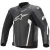Kožená bunda Alpinestars Faster V2 Bl/White 48