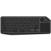 C-TECH Klávesnice WLTK-02, Bezdrátová, Touchpad, černá
