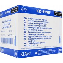 KD-FINE Injekčná ihla22 G 0,70 x 30 mm čierna 100 ks