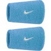 Potítko Nike Swoosh Double-Wide 2P - university blue/white - Modrý