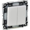 Legrand 752158 VALENA LIFE DVOJITÝ STRIEDAVÝ PREPÍNAČ IP44 BIELY + predĺžená záruka na 3 roky