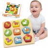 Viga Toys VIGA Vzdelávacie drevené puzzle so zvieratami
