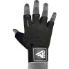 RDX T2 Weightlifting Half Finger Gym Rukavice BLACK - M