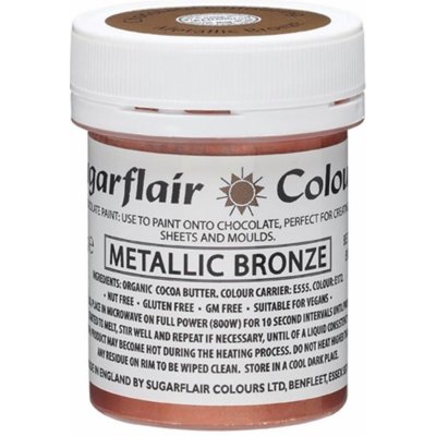 Sugarflair Farba do čokolády Paint Metallic Bronze 35 g