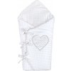 Luxusné šnurovacie zavinovačka z Minky New Baby biela 75x75 cm