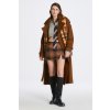 SUKŇA GANT CHECKED WOOL MINI SKIRT CINNAMON BROWN