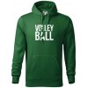 Volleyball nápis - Mikina pánska Cape s kapucňou - 2XL ( Fľaškovozelená )