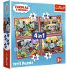 Puzzle Trefl Puzzle Mašinka Tomáš 4 v 1 (12,15, 20, 24 dielikov) (34619)
