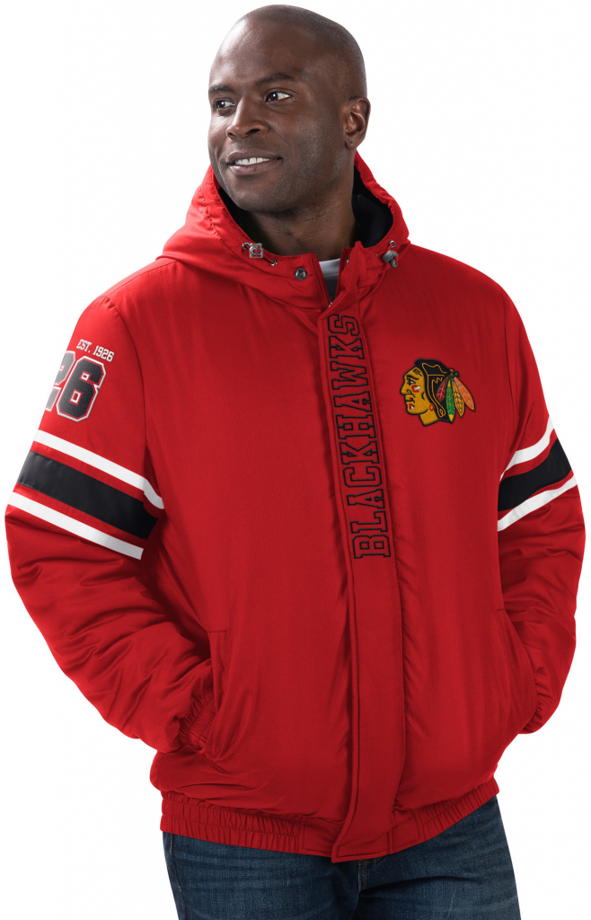 G-III pánská bunda Chicago Blackhawks Tight End Winter Jacket