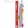 STABILO pencil 160 - ceruzka s gumou - tvrdosť HB - 3 ks - ružová / modrá / oranžová