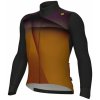 ALÉ Cyklistický dres s dlhým rukávom zimný - R-EV1 QUICK - oranžová M