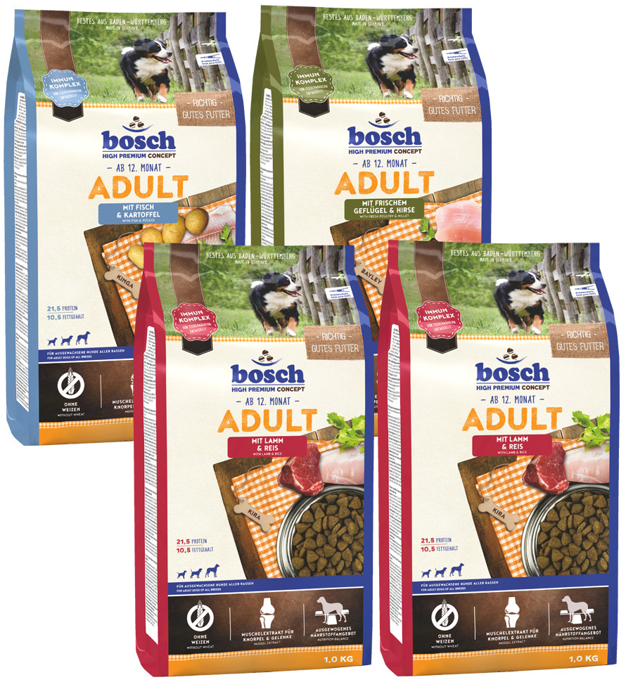 miešaný balíček bosch Adult 4 x 1 kg