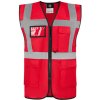 Korntex Hamburg Multifunkčná reflexná vesta KX810 Red M