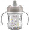 Chicco Training Cup tréningový hrnček s držadlami Grey 200 ml