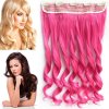 Clip in pás vlasov - vlnité kučery 55 cm - odtieň Peach Pink