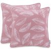 AmeliaHome obliečok na vankúše CALM 45 x 45 ružová/biela II cm 2 ks