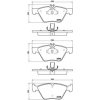 Sada brzdových platničiek, vždy 4 kusy v sade BREMBO P 50 075 (P50075)