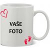 FOTOpošta Hrnček s fotkou rámik DIEŤATKO červený 350 ml