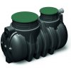 Prosperplast s.r.o. Podzemná plastová nádrž Unground Tank R-2000 (2000 litrov) monolit na dažďovú vodu čierna