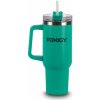 Foxigy Termohrnček do auta so slamkou 1200 ml Azure Blue