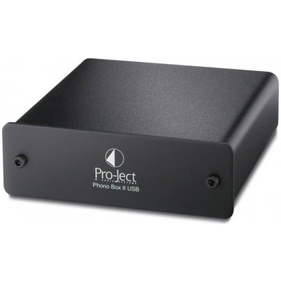 ProJect Phono Box USB Čierna (Nízkošumový dual mono predzosilňovač pre MM prenosky s USB výstupom pre nahrávanie platní cez PC/Mac OS)