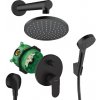 Hansgrohe Vernis Blend čierny sprchový set 200 podomietkový 27911670