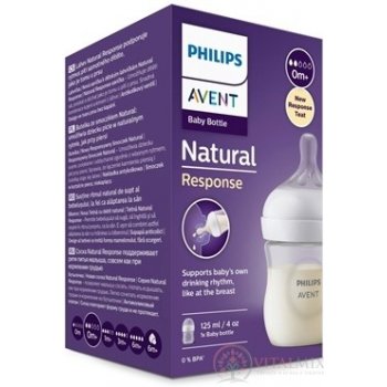 Avent flaša Natural Response priehľadná 125 ml