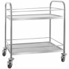 Royal Catering Servírovací vozík - 2 odkladacie plochy (50kg) | RCBW 2