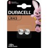 Batéria alkalická gombíková Duracell G12, LR43, 186, V12GA, L1142 2 ks